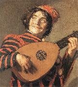 HALS, Frans Buffoon Playing a Lute painting